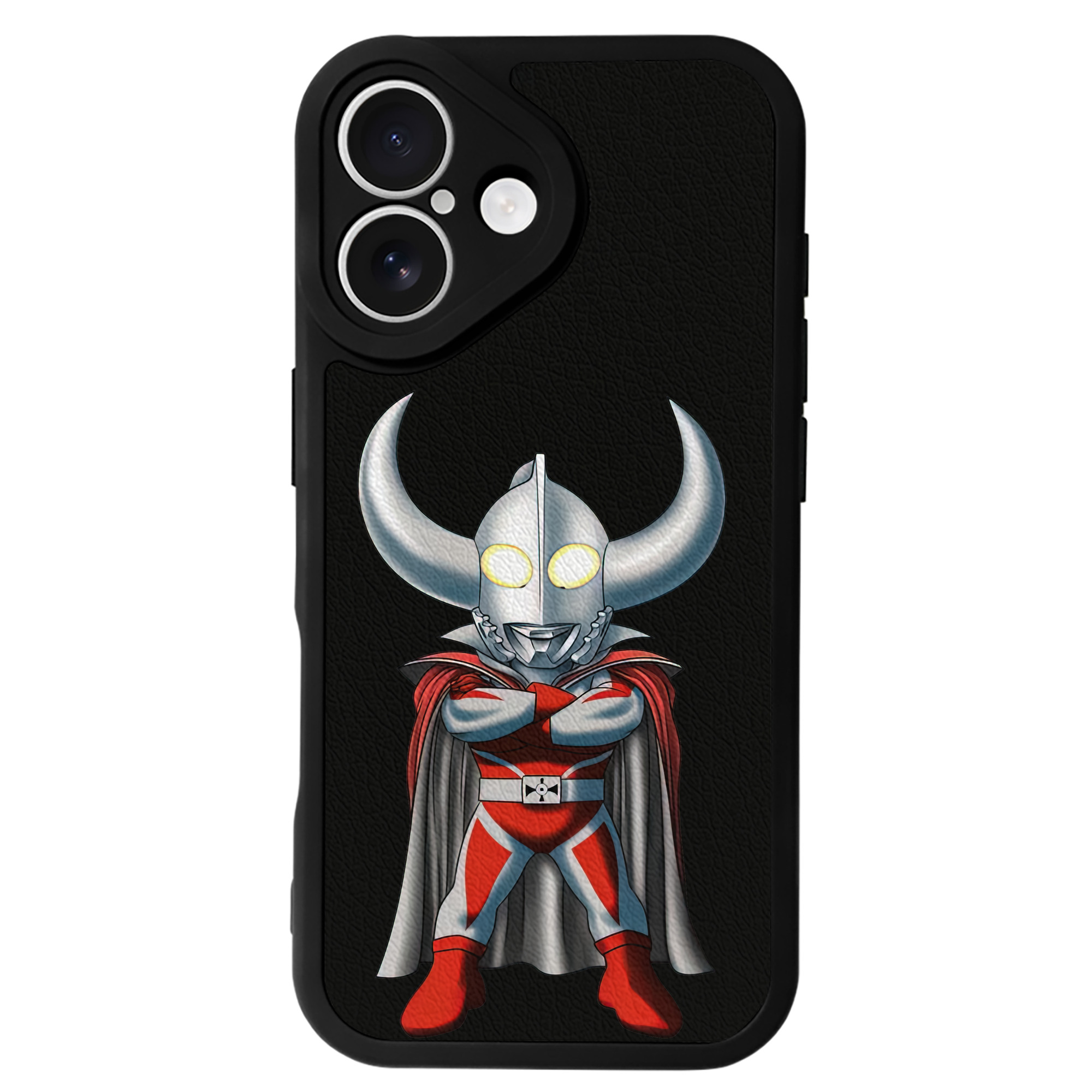 （画像用） ウルトラマン Ultraman 【iPhone 16シリーズ対応】シリコンスマホケース（レザー調） 材質：シリコン